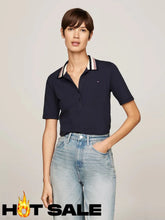 Polo Slim Women Tommy Hilfiger Sky XS Polos